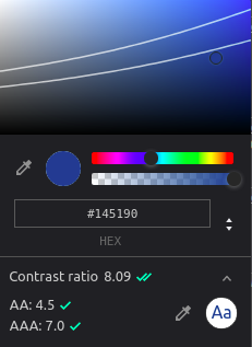 color gradient.
